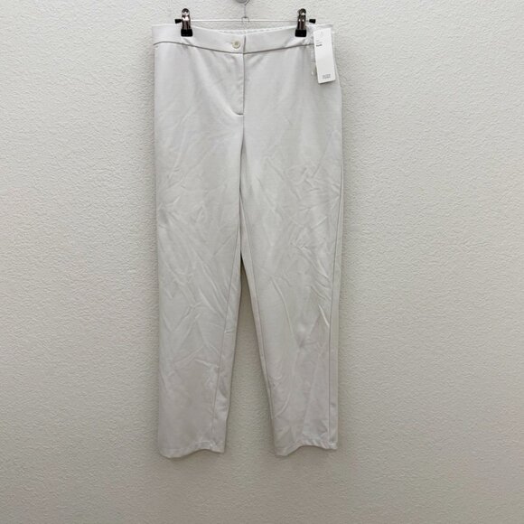Eileen Fisher Flex Tencel Ponte Bone Slouchy Pull On Ankle Pant Womens sz Small - Picture 1 of 10